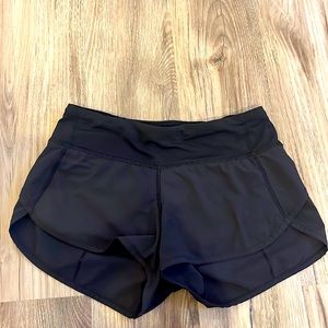 lululemon black speed ups 2.5 inch